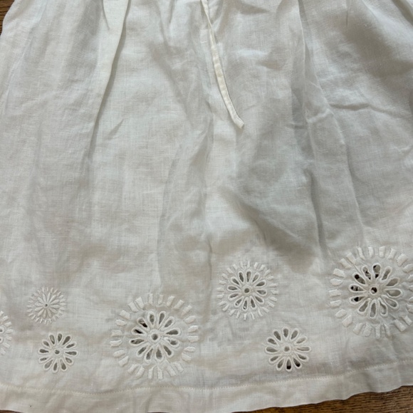 Diane Von Furstenberg Ivory Linen Coverup M Beach Summer Swim - Picture 2 of 7